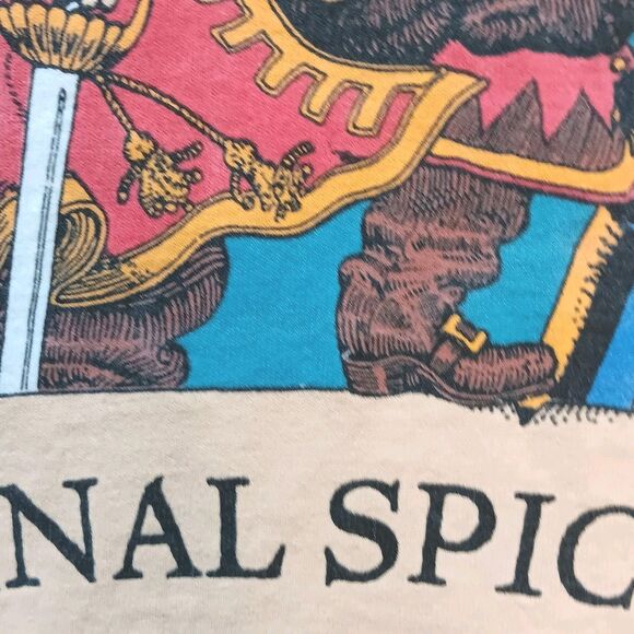 VTG Captain Morgan Original Spiced Rum T-Shirt Single Stitch Blue Red Size Large - Picture 6 of 16